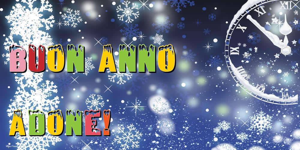 Cartoline di Buon Anno - Neve | Buon Anno Adone!
