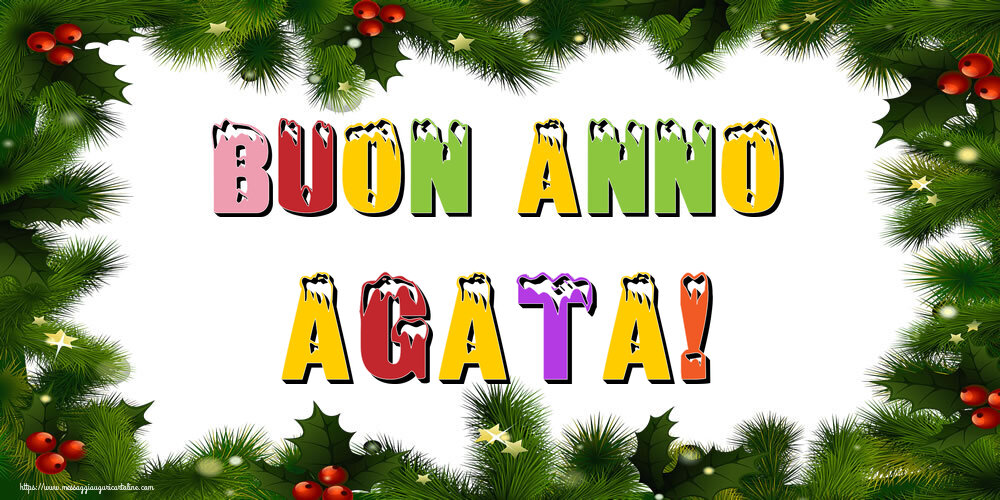  Cartoline di Buon Anno - Albero Di Natale & Palle Di Natale | Buon Anno Agata!