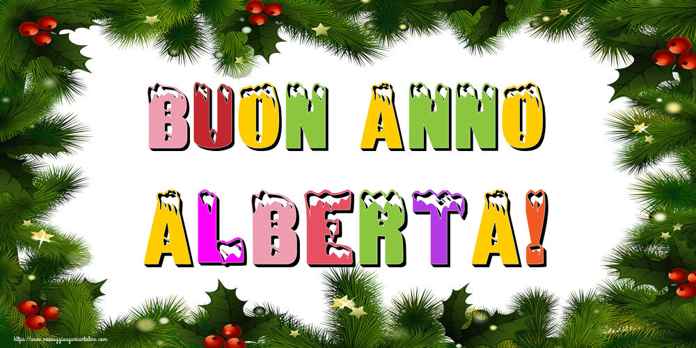  Cartoline di Buon Anno - Albero Di Natale & Palle Di Natale | Buon Anno Alberta!