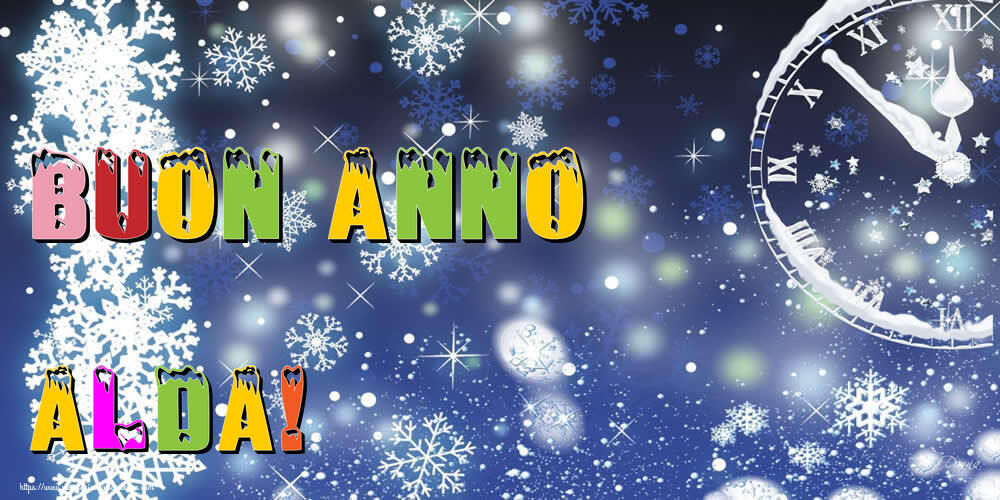 Cartoline di Buon Anno - Neve | Buon Anno Alda!