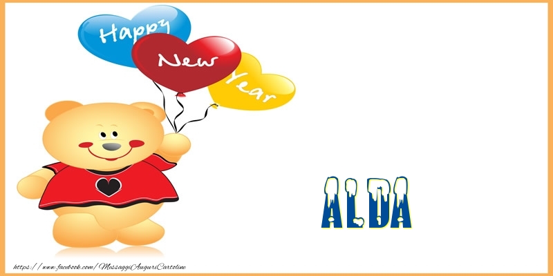 Cartoline di Buon Anno - Happy New Year Alda!