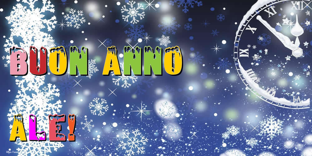 Cartoline di Buon Anno - Buon Anno Ale!