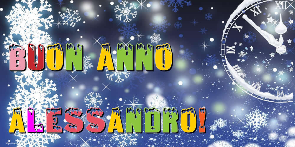  Cartoline di Buon Anno - Neve | Buon Anno Alessandro!