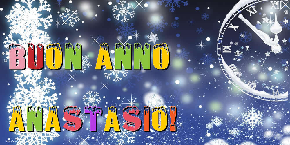 Cartoline di Buon Anno - Neve | Buon Anno Anastasio!
