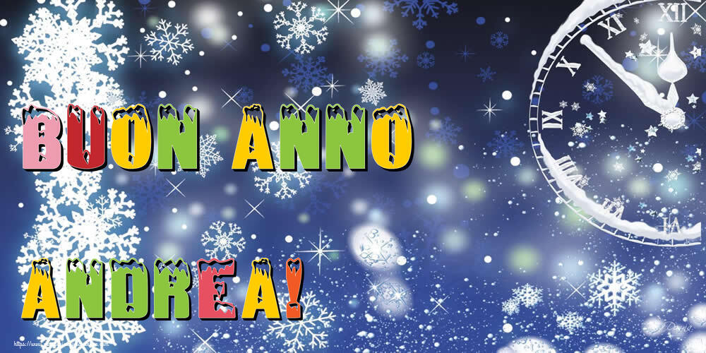 Cartoline di Buon Anno - Buon Anno Andrea!