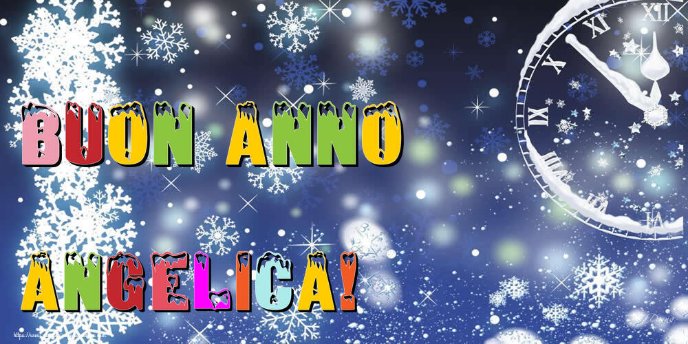 Cartoline di Buon Anno - Neve | Buon Anno Angelica!