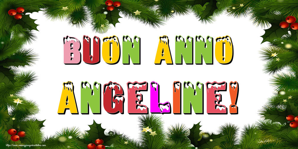 Cartoline di Buon Anno - Buon Anno Angeline!