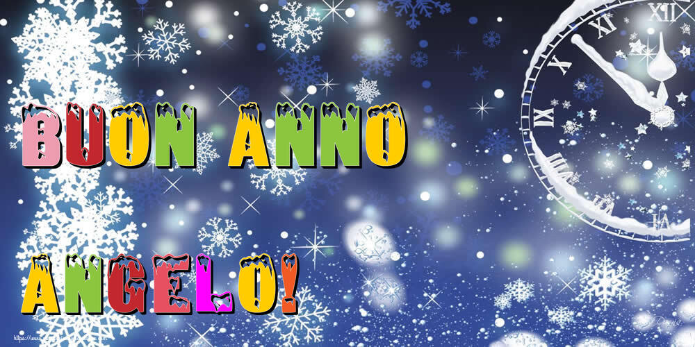 Cartoline di Buon Anno - Neve | Buon Anno Angelo!
