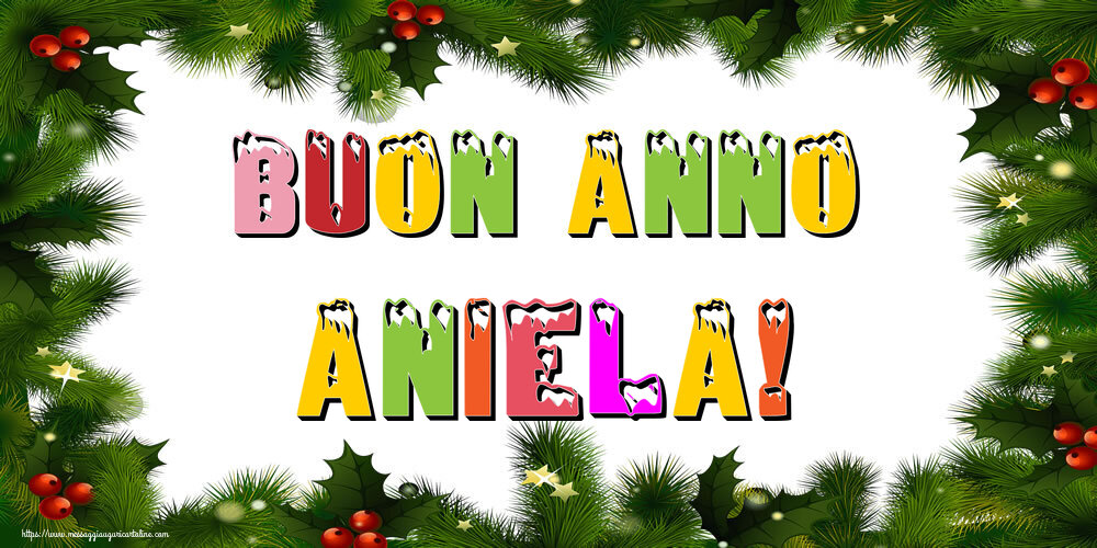 Cartoline di Buon Anno - Buon Anno Aniela!