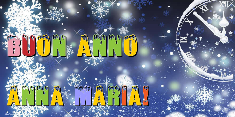 Cartoline di Buon Anno - Neve | Buon Anno Anna Maria!