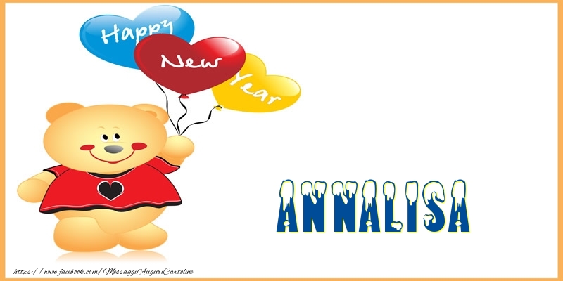  Cartoline di Buon Anno - Animali & Palloncini | Happy New Year Annalisa!