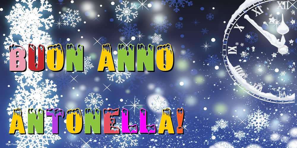 Cartoline di Buon Anno - Neve | Buon Anno Antonella!