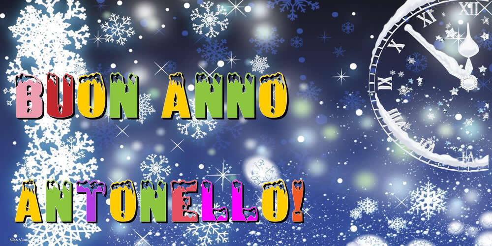 Cartoline di Buon Anno - Neve | Buon Anno Antonello!