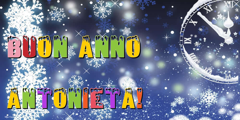 Cartoline di Buon Anno - Neve | Buon Anno Antonieta!
