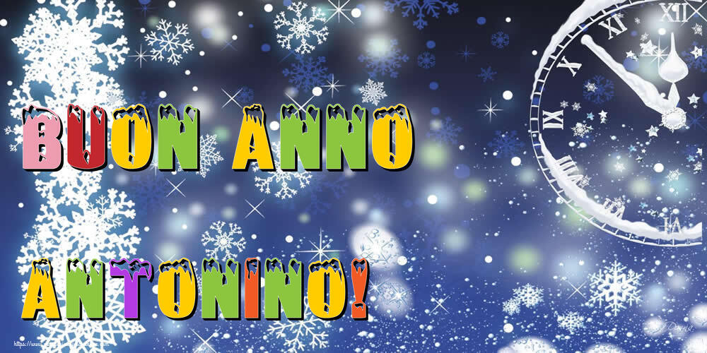 Cartoline di Buon Anno - Neve | Buon Anno Antonino!