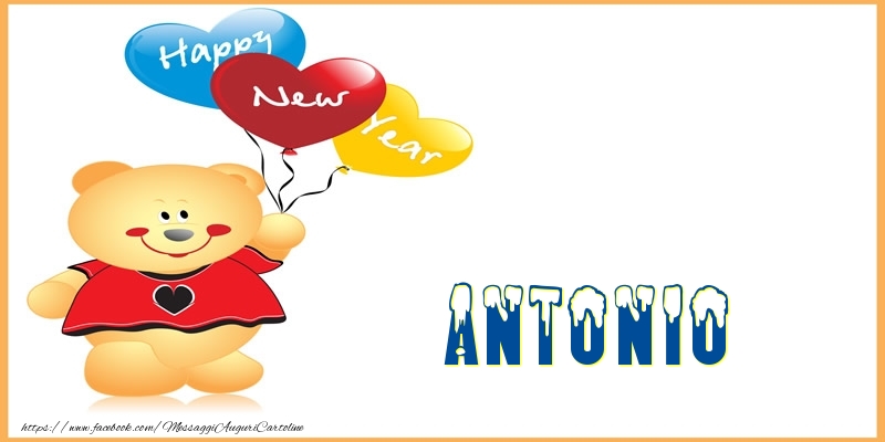 Cartoline di Buon Anno - Happy New Year Antonio!