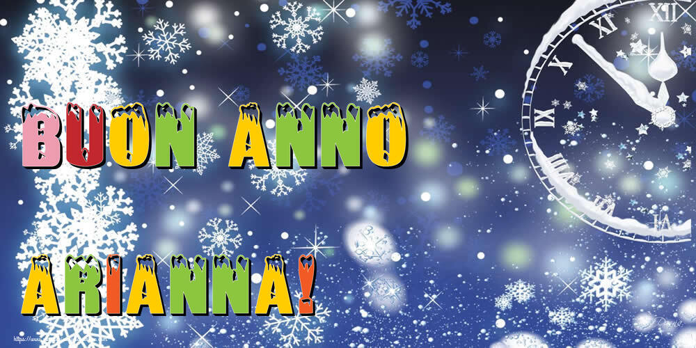 Cartoline di Buon Anno - Buon Anno Arianna!