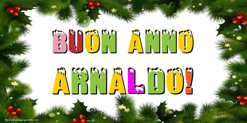 Cartoline di Buon Anno - Albero Di Natale & Palle Di Natale | Buon Anno Arnaldo!