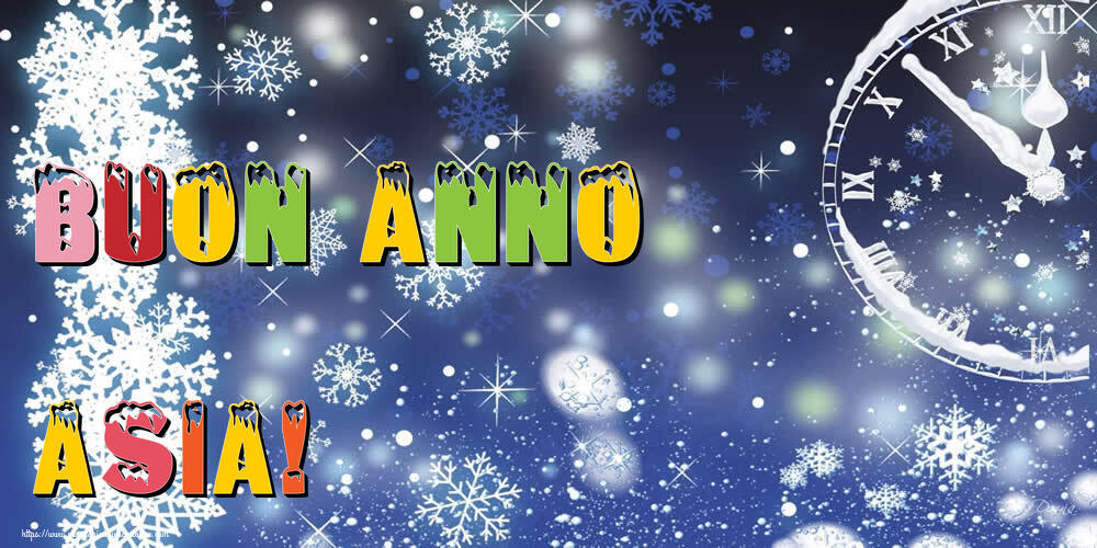 Cartoline di Buon Anno - Neve | Buon Anno Asia!