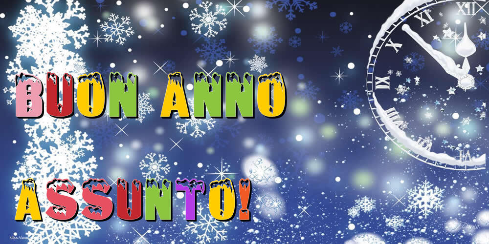 Cartoline di Buon Anno - Neve | Buon Anno Assunto!