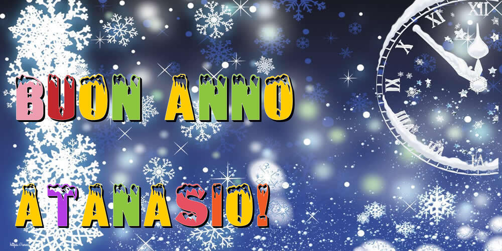 Cartoline di Buon Anno - Neve | Buon Anno Atanasio!