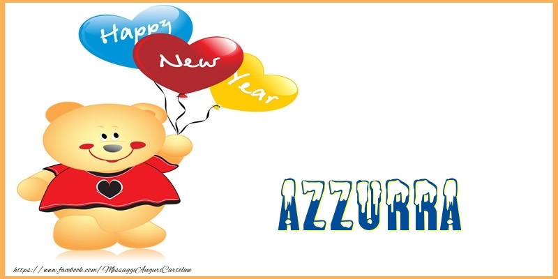 Cartoline di Buon Anno - Happy New Year Azzurra!