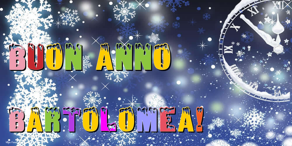 Cartoline di Buon Anno - Neve | Buon Anno Bartolomea!