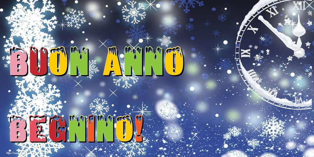  Cartoline di Buon Anno - Neve | Buon Anno Begnino!