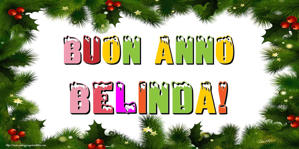 Cartoline di Buon Anno - Buon Anno Belinda!