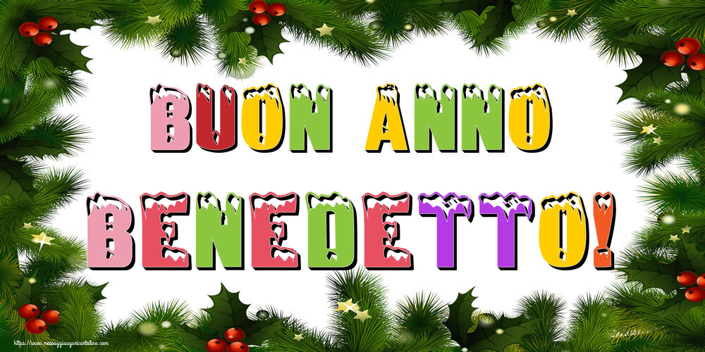 Cartoline di Buon Anno - Albero Di Natale & Palle Di Natale | Buon Anno Benedetto!