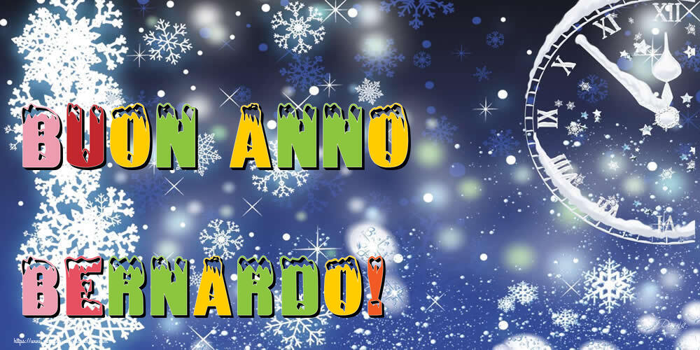 Cartoline di Buon Anno - Neve | Buon Anno Bernardo!
