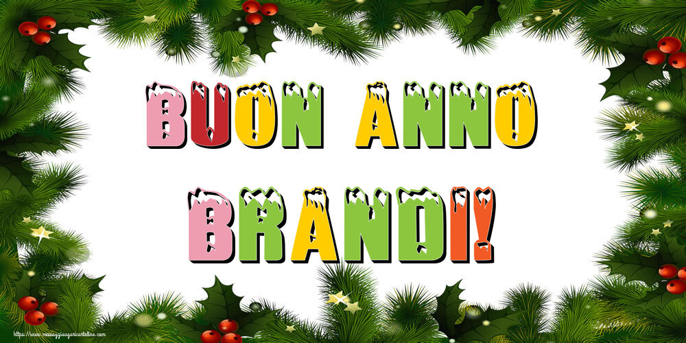 Cartoline di Buon Anno - Albero Di Natale & Palle Di Natale | Buon Anno Brandi!
