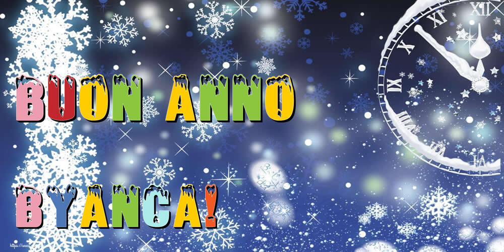 Cartoline di Buon Anno - Neve | Buon Anno Byanca!