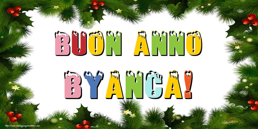 Cartoline di Buon Anno - Albero Di Natale & Palle Di Natale | Buon Anno Byanca!