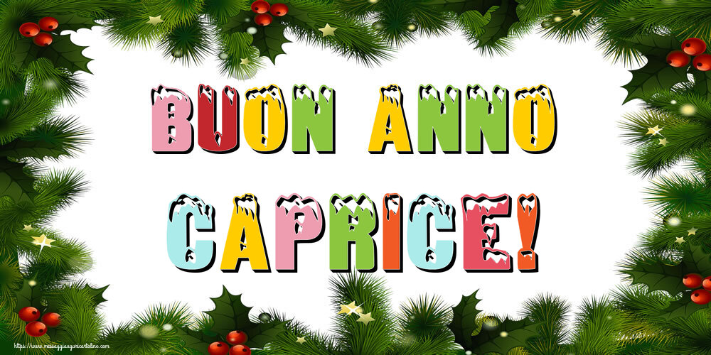 Cartoline di Buon Anno - Albero Di Natale & Palle Di Natale | Buon Anno Caprice!