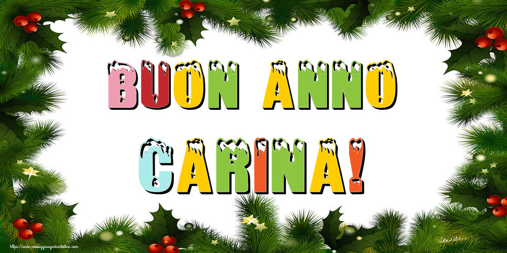 Cartoline di Buon Anno - Buon Anno Carina!