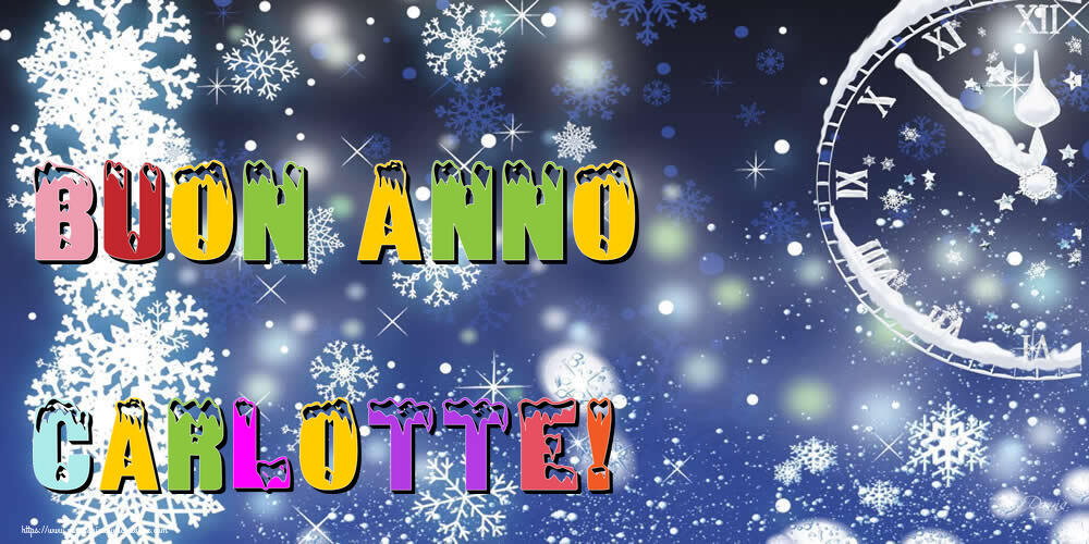 Cartoline di Buon Anno - Neve | Buon Anno Carlotte!