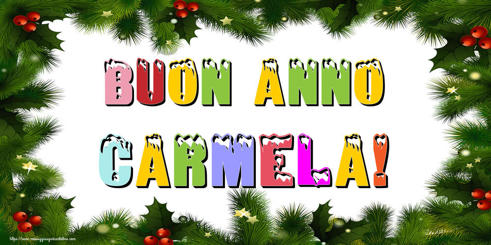  Cartoline di Buon Anno - Albero Di Natale & Palle Di Natale | Buon Anno Carmela!