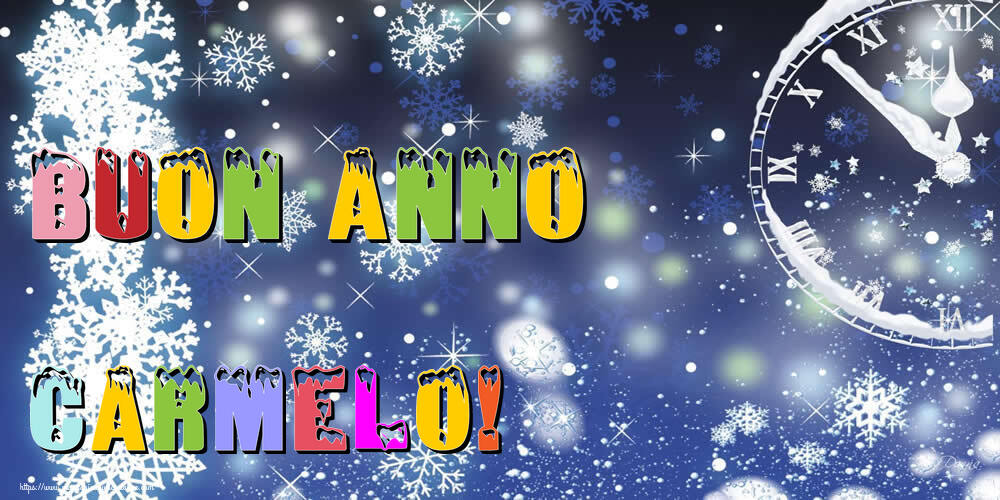 Cartoline di Buon Anno - Neve | Buon Anno Carmelo!