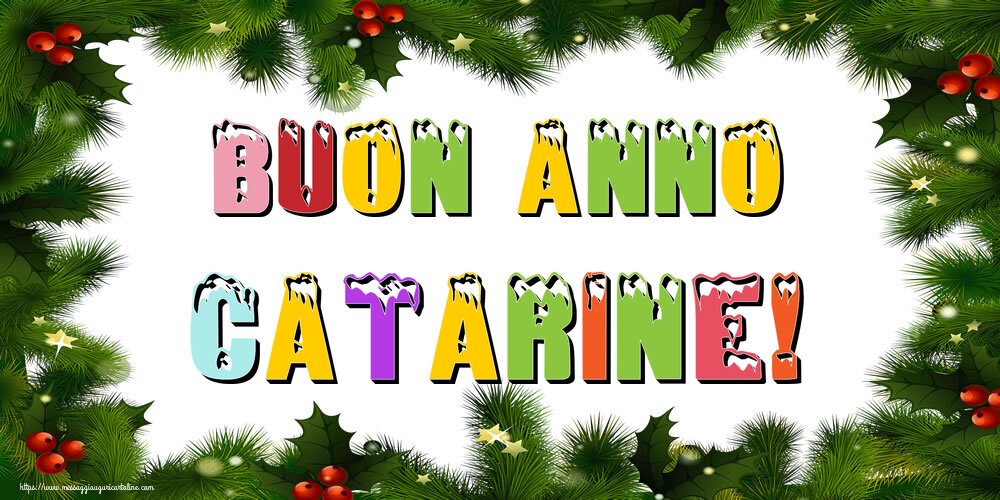 Cartoline di Buon Anno - Buon Anno Catarine!