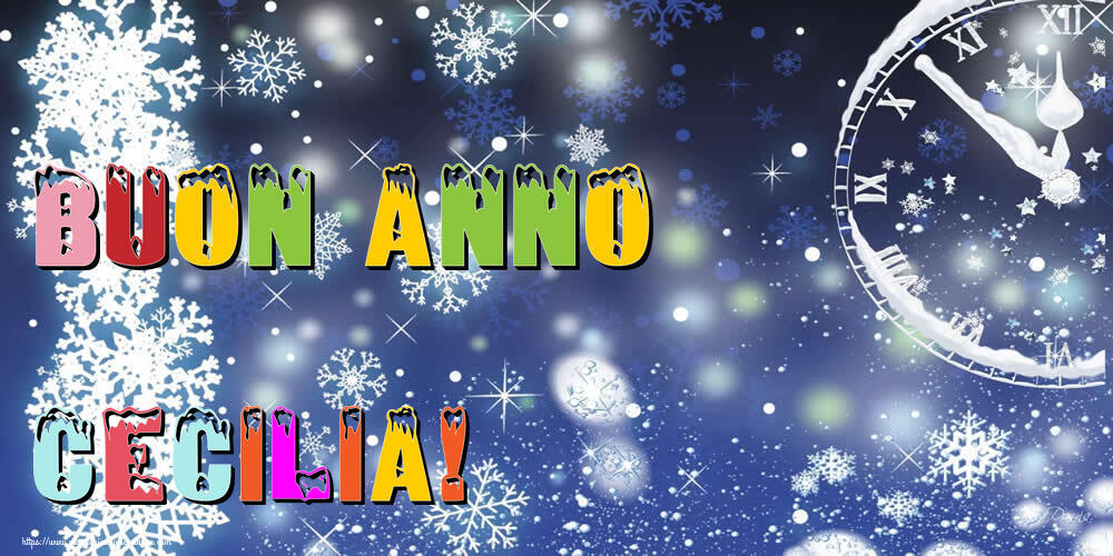 Cartoline di Buon Anno - Neve | Buon Anno Cecilia!
