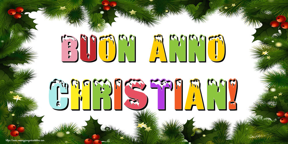  Cartoline di Buon Anno - Albero Di Natale & Palle Di Natale | Buon Anno Christian!