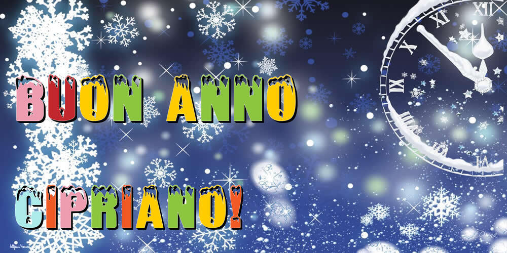 Cartoline di Buon Anno - Neve | Buon Anno Cipriano!