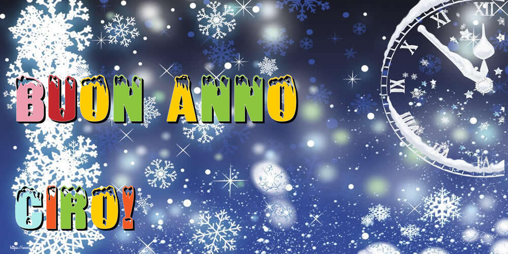 Cartoline di Buon Anno - Neve | Buon Anno Ciro!