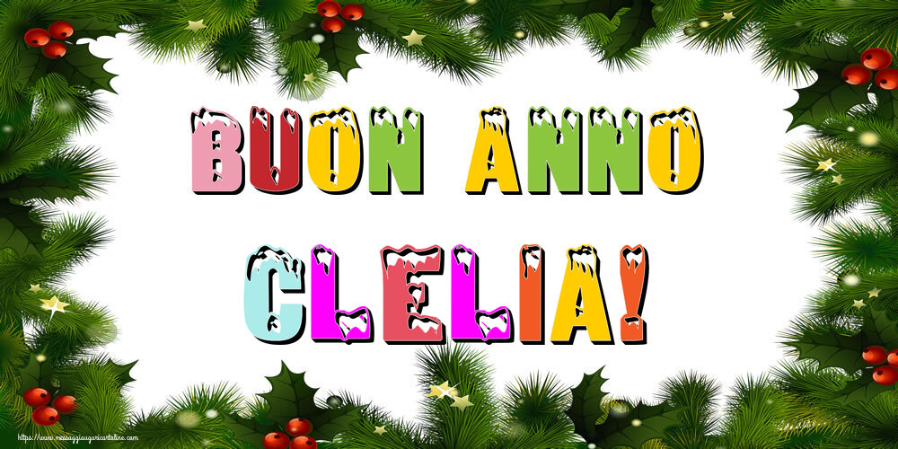  Cartoline di Buon Anno - Albero Di Natale & Palle Di Natale | Buon Anno Clelia!