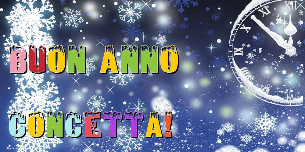Cartoline di Buon Anno - Neve | Buon Anno Concetta!