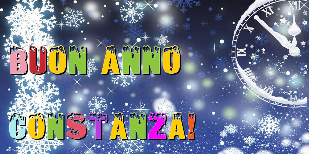 Cartoline di Buon Anno - Neve | Buon Anno Constanza!
