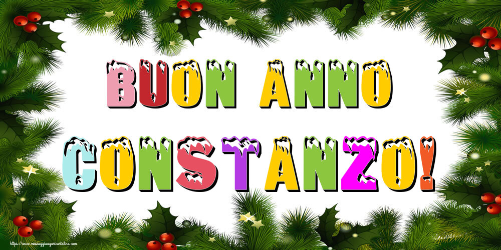  Cartoline di Buon Anno - Albero Di Natale & Palle Di Natale | Buon Anno Constanzo!