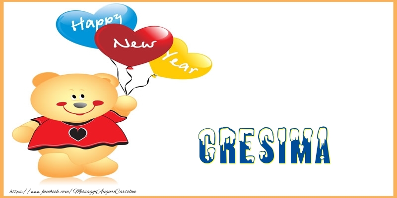 Cartoline di Buon Anno - Happy New Year Cresima!