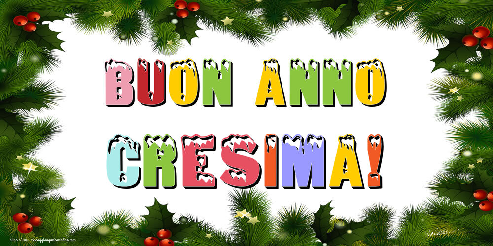 Cartoline di Buon Anno - Buon Anno Cresima!